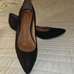 Corso Como Black Heeled Pumps with Textured Design Size 7M